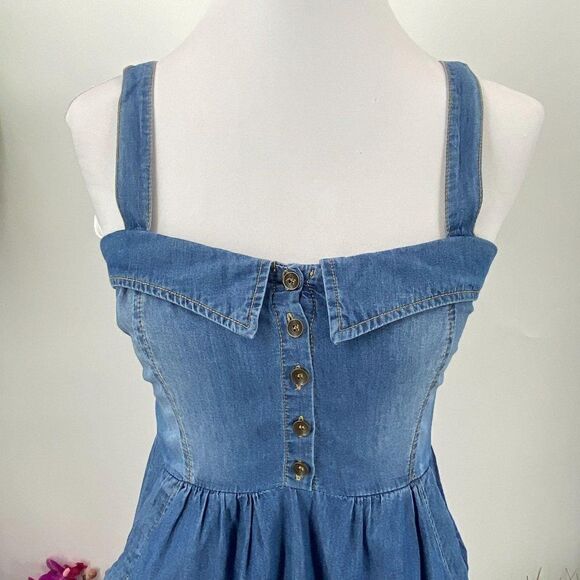 Forever 21 Denim Sun Dress Small - Picture 6 of 6